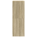 vidaXL sonoma tölgy színű magasszekrény üvegajtókkal 35 x 37 x 109 cm