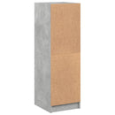 vidaXL betonszürke magasszekrény üvegajtókkal 35 x 37 x 109 cm