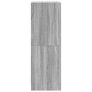 vidaXL szürke sonoma színű magasszekrény üvegajtókkal 35 x 37 x 109 cm