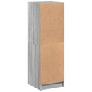 vidaXL szürke sonoma színű magasszekrény üvegajtókkal 35 x 37 x 109 cm