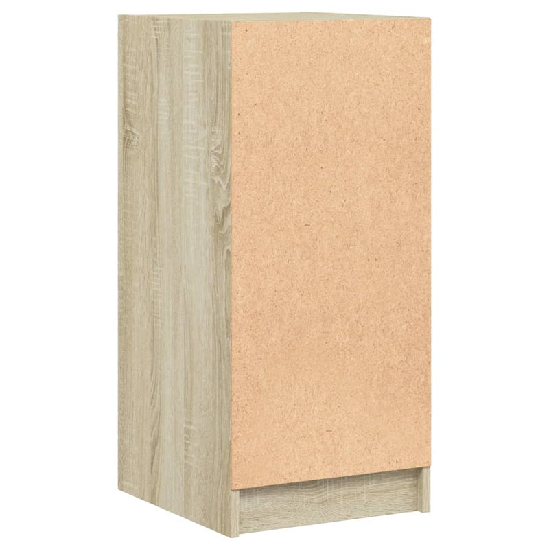 vidaXL sonoma tölgy színű kisszekrény üvegajtókkal 35 x 37 x 75,5 cm