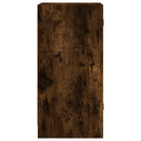 vidaXL füstös tölgy színű kisszekrény üvegajtókkal 35 x 37 x 75,5 cm