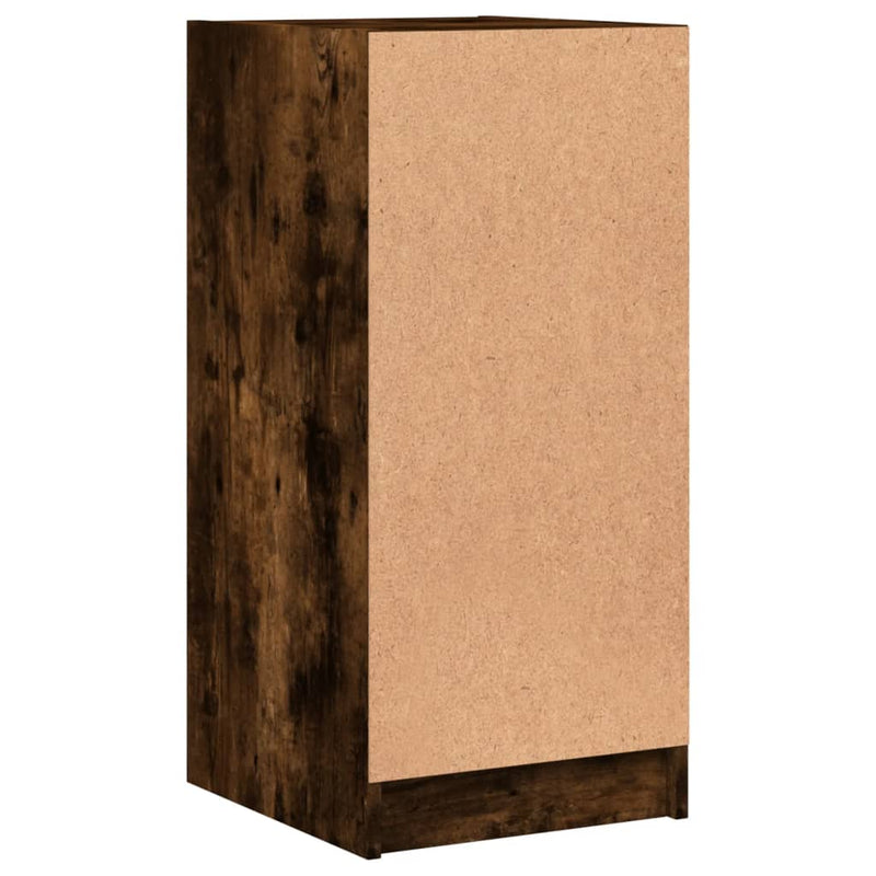 vidaXL füstös tölgy színű kisszekrény üvegajtókkal 35 x 37 x 75,5 cm