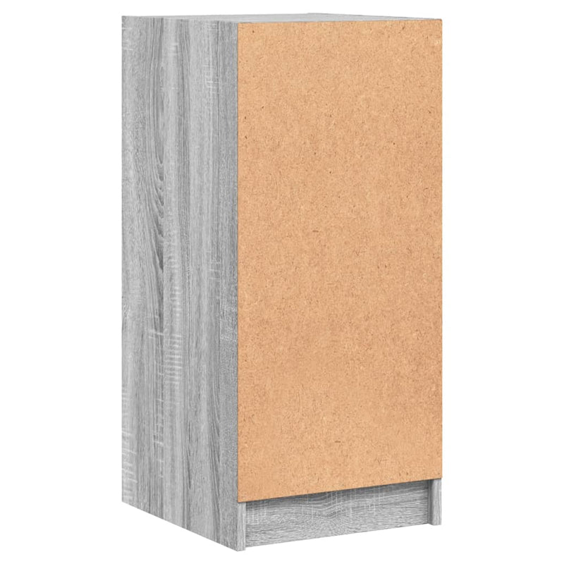 vidaXL szürke sonoma színű kisszekrény üvegajtókkal 35 x 37 x 75,5 cm