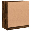 vidaXL füstös tölgy színű kisszekrény üvegajtókkal 68 x 37 x 75,5 cm