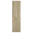 vidaXL sonoma tölgy színű magasszekrény üvegajtókkal 35 x 37 x 142 cm