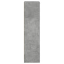 vidaXL betonszürke magasszekrény üvegajtókkal 35 x 37 x 142 cm