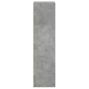 vidaXL betonszürke magasszekrény üvegajtókkal 35 x 37 x 142 cm