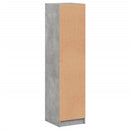 vidaXL betonszürke magasszekrény üvegajtókkal 35 x 37 x 142 cm