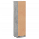 vidaXL betonszürke magasszekrény üvegajtókkal 35 x 37 x 142 cm