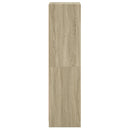 vidaXL sonoma tölgy színű magasszekrény üvegajtóval 35 x 37 x 142 cm