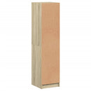 vidaXL sonoma tölgy színű magasszekrény üvegajtóval 35 x 37 x 142 cm