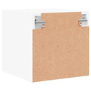 vidaXL fehér éjjeliszekrény üvegajtóval 35 x 37 x 35 cm