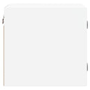 vidaXL 2 db fehér éjjeliszekrény üveg ajtóval 35 x 37 x 35 cm