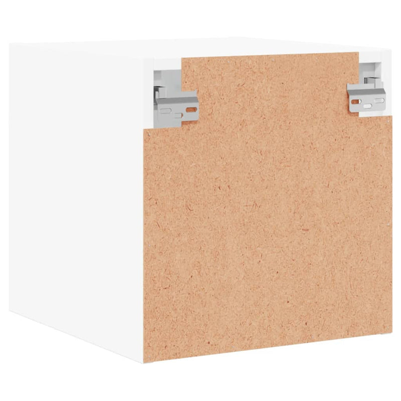 vidaXL 2 db fehér éjjeliszekrény üveg ajtóval 35 x 37 x 35 cm