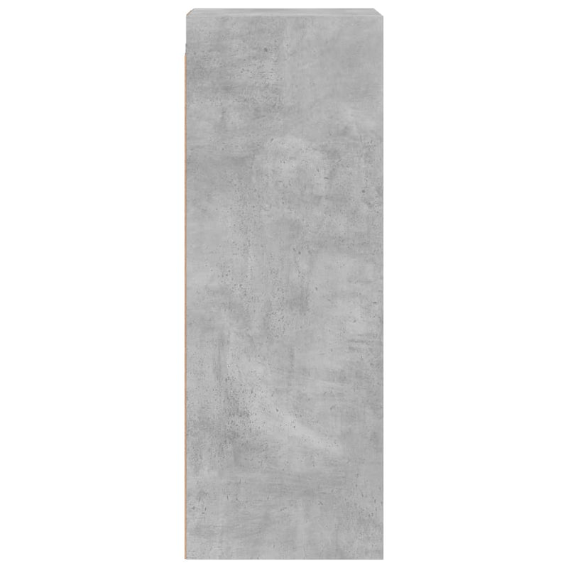 vidaXL betonszürke faliszekrény üvegajtókkal 35x37x100 cm