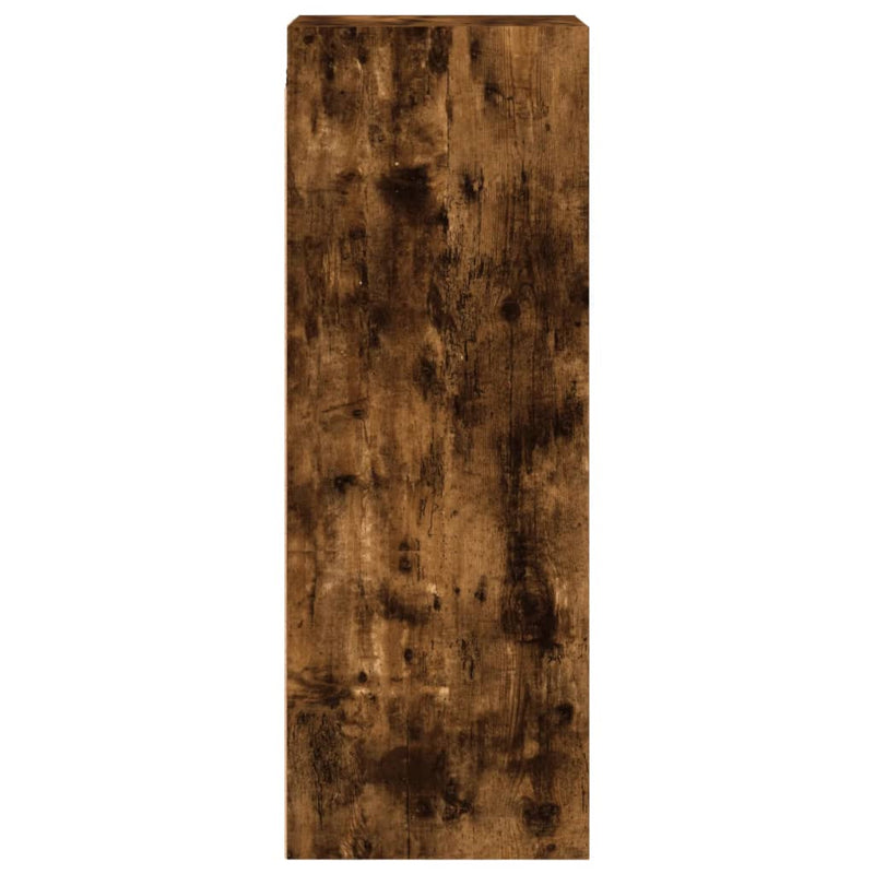 vidaXL füstös tölgyszínű faliszekrény üvegajtókkal 35x37x100 cm