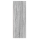 vidaXL szürke sonoma színű faliszekrény üvegajtókkal 35x37x100 cm