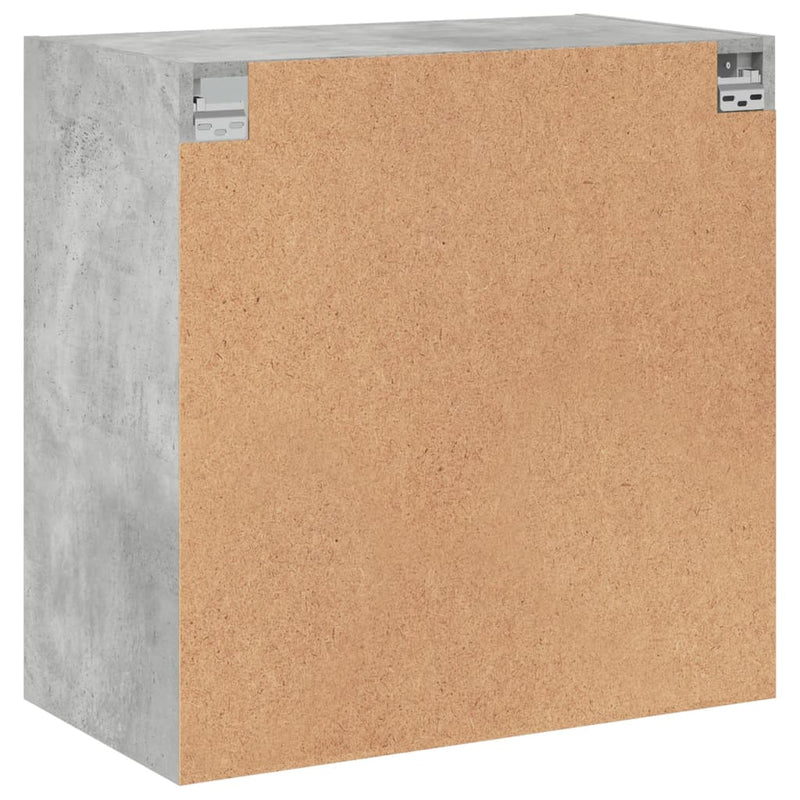 vidaXL betonszürke faliszekrény üvegajtókkal 68 x 37 x 68,5 cm