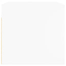 vidaXL fehér faliszekrény üvegajtókkal 68,5x37x35 cm