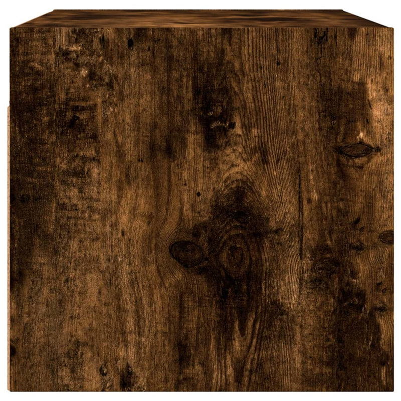 vidaXL 2 db füstös tölgy színű faliszekrény üvegajtókkal 68,5x37x35 cm