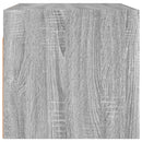 vidaXL 2 db szürke sonoma faliszekrény üvegajtókkal 68,5 x 37 x 35 cm