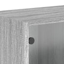 vidaXL 2 db szürke sonoma faliszekrény üvegajtókkal 68,5 x 37 x 35 cm