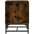 vidaXL füstös tölgy színű éjjeliszekrény üvegajtóval 35 x 37 x 50 cm