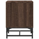 vidaXL barna tölgy színű éjjeliszekrény üvegajtóval 35 x 37 x 50 cm