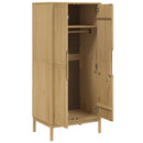 vidaXL FLORO viaszbarna tömör fenyőfa szekrény 77 x 53 x 171 cm