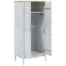 vidaXL FLORO fehér tömör fenyőfa szekrény 77 x 53 x 171 cm