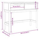 vidaXL FLORO viaszbarna tömör fenyőfa tálalóasztal 89,5 x 36,5 x 73 cm