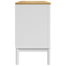 vidaXL FLORO fehér tömör fenyőfa tálalószekrény 114 x 43 x 74 cm