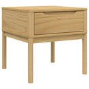 vidaXL FLORO viaszbarna tömör fenyőfa lámpaasztal 55 x 55 x 54 cm