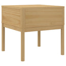 vidaXL FLORO viaszbarna tömör fenyőfa lámpaasztal 55 x 55 x 54 cm