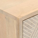 vidaXL tömör mangófa és vas komód 55 x 30 x 76 cm