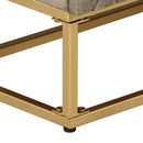 vidaXL tömör mangófa és vas komód 55 x 30 x 76 cm