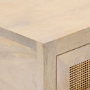 vidaXL tömör mangófa és vas tálalóasztal 90 x 30 x 76 cm