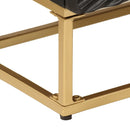 vidaXL fekete tömör mangófa és vas komód 55 x 30 x 76 cm