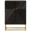 vidaXL fekete tömör mangófa és vas tálalószekrény 55 x 30 x 76 cm