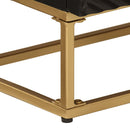 vidaXL fekete tömör mangófa és vas tálalószekrény 55 x 30 x 76 cm