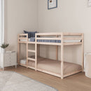 vidaXL tömör fenyőfa emeletes ágy matrac nélkül 90 x 200 cm