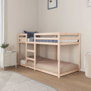 vidaXL tömör fenyőfa emeletes ágy matrac nélkül 90 x 190 cm