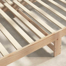 vidaXL Ágy lécek 32 db Természetes 90 x 6 x 1,3 cm Tömör fenyő