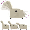 vidaXL krémszínű műbőr felállást segítő dönthető fotel