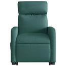 vidaXL sötétzöld szövet felállást segítő dönthető fotel