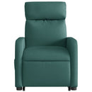 vidaXL elektromos felállást segítő sötétzöld szövet dönthető fotel