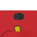 vidaXL bordó műbőr elektromos dönthető masszázsfotel