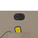 vidaXL kávészínű műbőr elektromos dönthető masszázsfotel