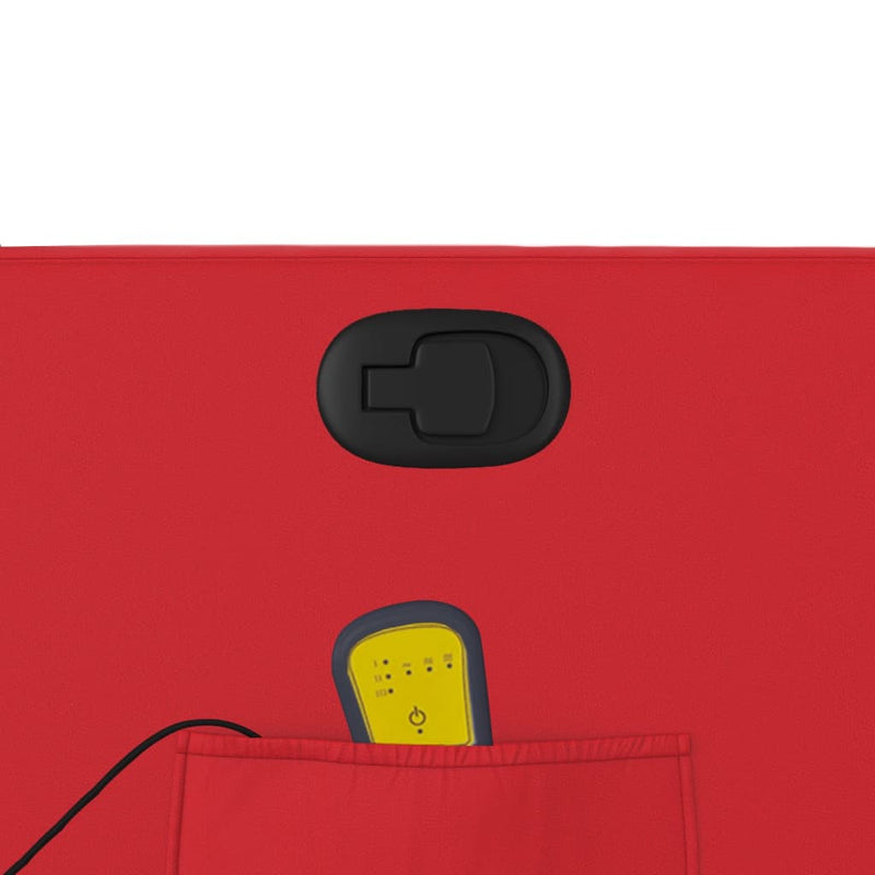 vidaXL piros műbőr dönthető masszázs- és állófotel